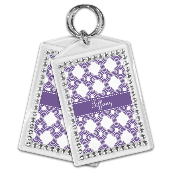 Connected Circles Bling Keychain - MAIN