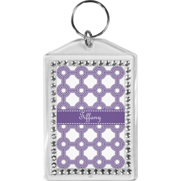 Custom Connected Circles Bling Keychain (Personalized)