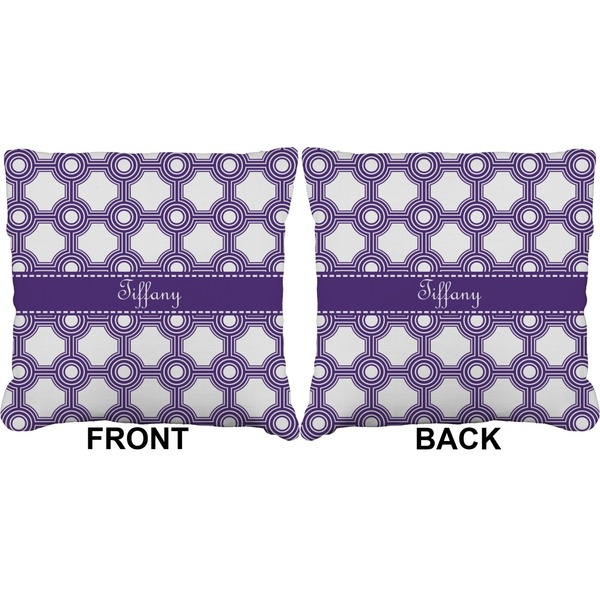 Connected Circles Burlap Pillow Approval