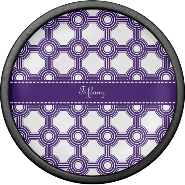 Connected Circles Cabinet Knob - Black - Front