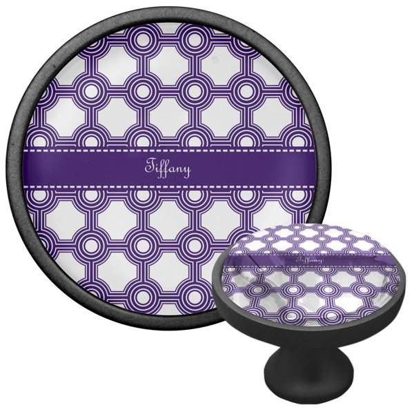 Connected Circles Cabinet Knob - Black - Multi Angle