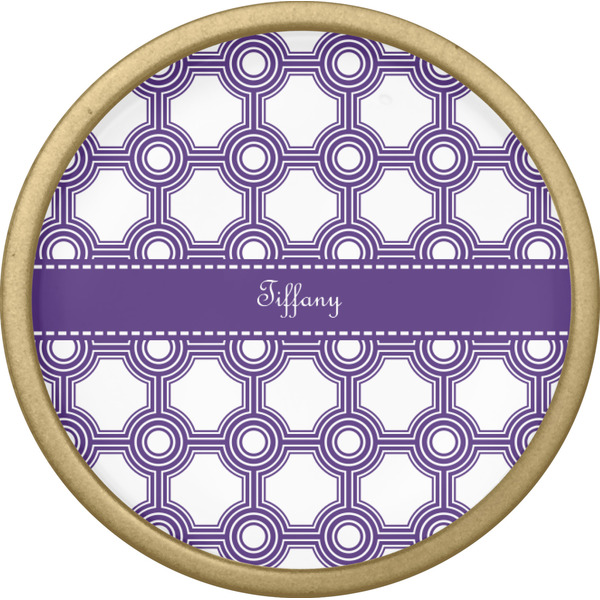 Connected Circles Cabinet Knob - Gold - Front