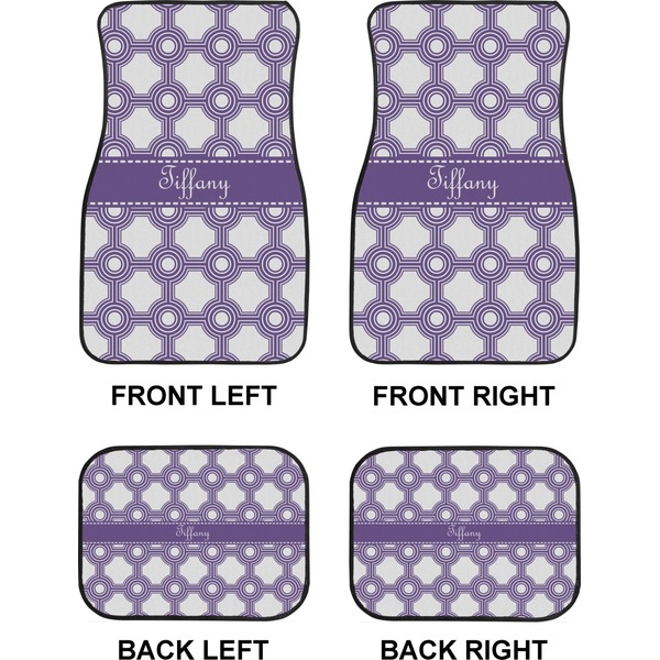 Connected Circles Car Floor Mats Set (2F + 2B)