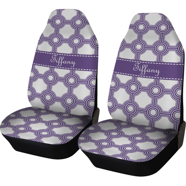 Custom Connected Circles Car Seat Covers (Set of Two) (Personalized)