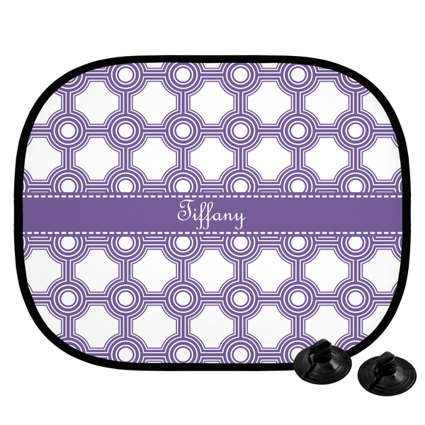 Custom Connected Circles Car Side Window Sun Shade (Personalized)