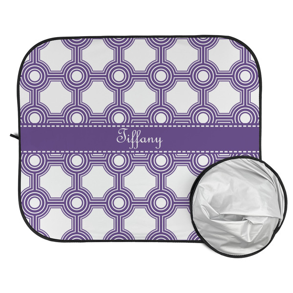 Connected Circles Car Sun Shades - FOLDED & UNFOLDED