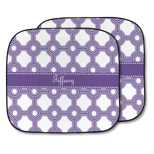 Custom Connected Circles Car Sun Shade - Two Piece (Personalized)