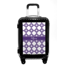 Connected Circles Carry On Hard Shell Suitcase (Personalized)