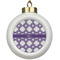Connected Circles Ceramic Ball Ornament (Personalized)