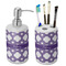 Connected Circles Ceramic Bathroom Accessories Set (Personalized)