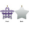 Connected Circles Ceramic Flat Ornament - Star Front & Back (APPROVAL)
