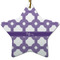 Connected Circles Ceramic Flat Ornament - Star (Front)