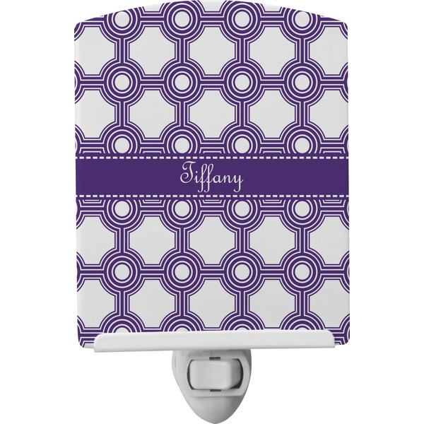 Custom Connected Circles Ceramic Night Light (Personalized)