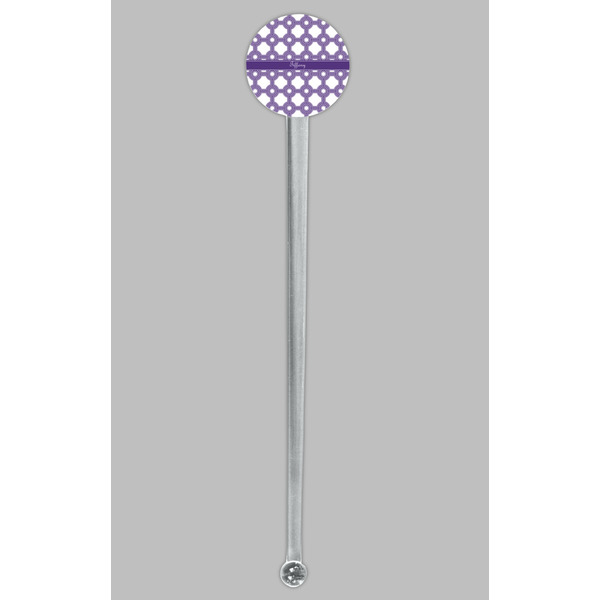 Connected Circles Clear Plastic 7" Stir Stick - Round - Single Stick