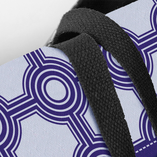 Connected Circles Closeup of Tote w/Black Handles