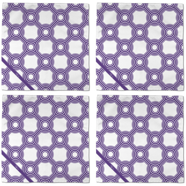 Connected Circles Cloth Napkins - Personalized Dinner (APPROVAL) Set of 4