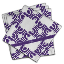 Connected Circles Cloth Napkins (Set of 4) (Personalized)