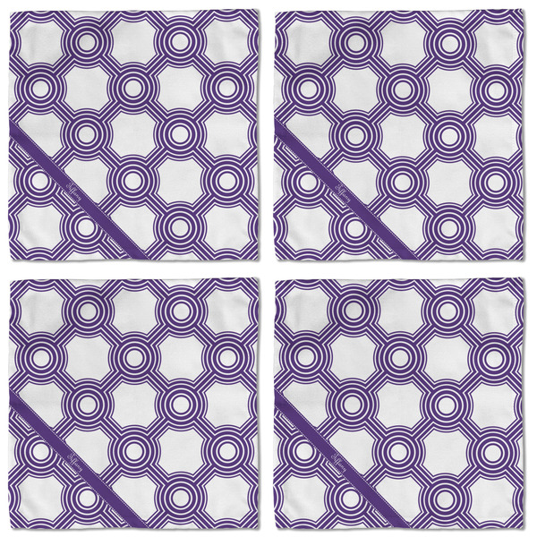 Connected Circles Cloth Napkins - Personalized Lunch (APPROVAL) Set of 4