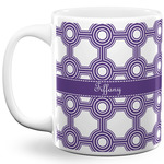 Connected Circles 11 Oz Coffee Mug - White (Personalized)