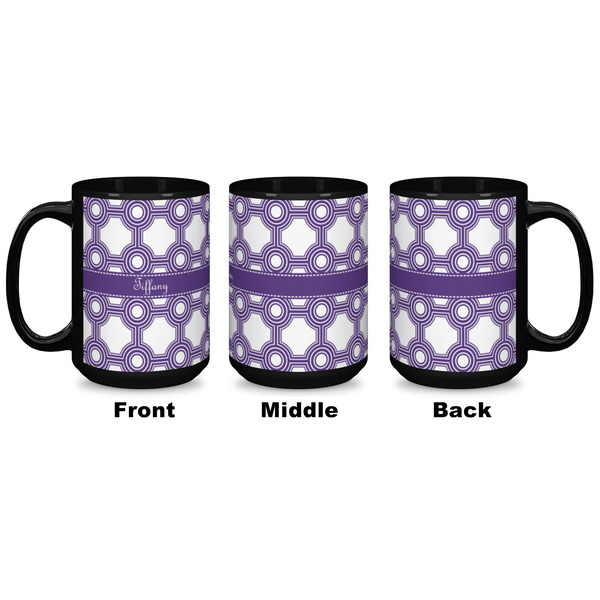 Connected Circles Coffee Mug - 15 oz - Black APPROVAL