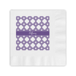 Connected Circles Coined Cocktail Napkins (Personalized)