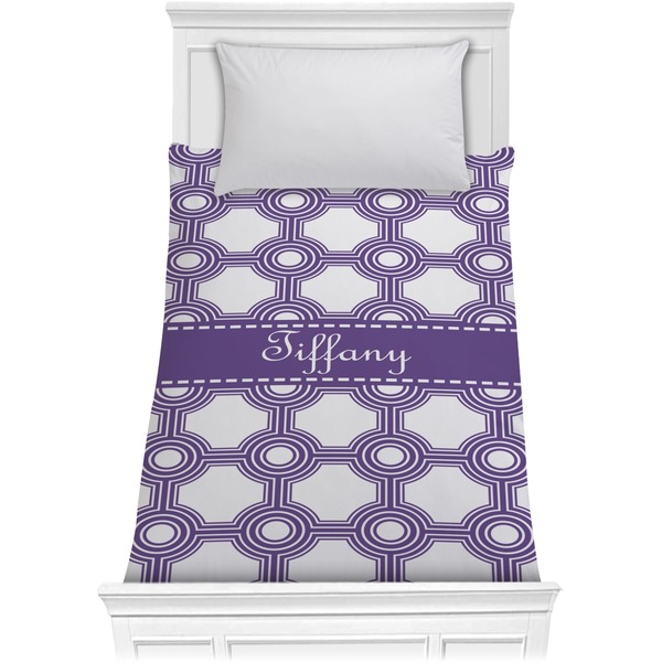 Custom Connected Circles Comforter - Twin XL (Personalized)