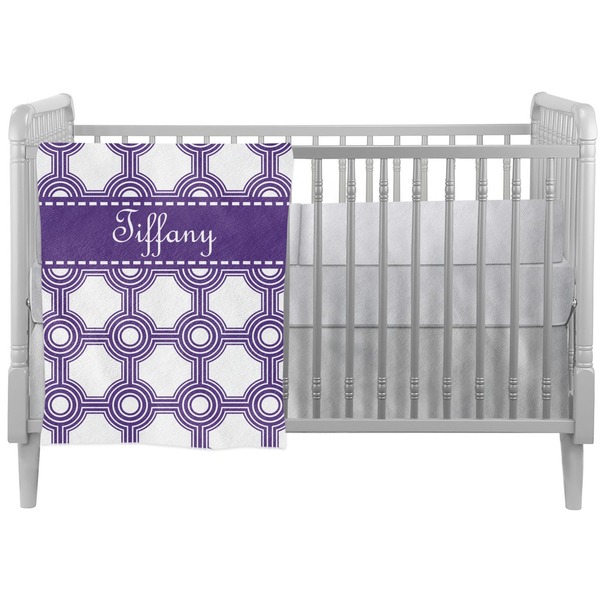 Custom Connected Circles Crib Comforter / Quilt (Personalized)