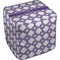 Connected Circles Cube Poof Ottoman (Top)
