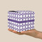 Connected Circles Cube Favor Gift Box - On Hand - Scale View