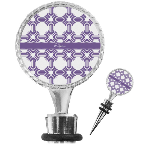 Custom Connected Circles Wine Bottle Stopper (Personalized)