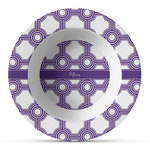 Connected Circles Plastic Bowl - Microwave Safe - Composite Polymer (Personalized)