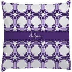 Connected Circles Decorative Pillow Case (Personalized)
