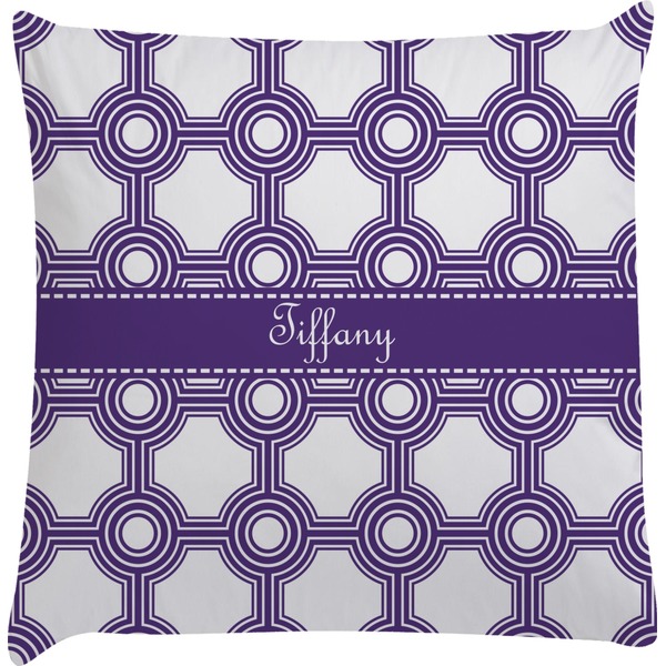 Custom Connected Circles Decorative Pillow Case (Personalized)