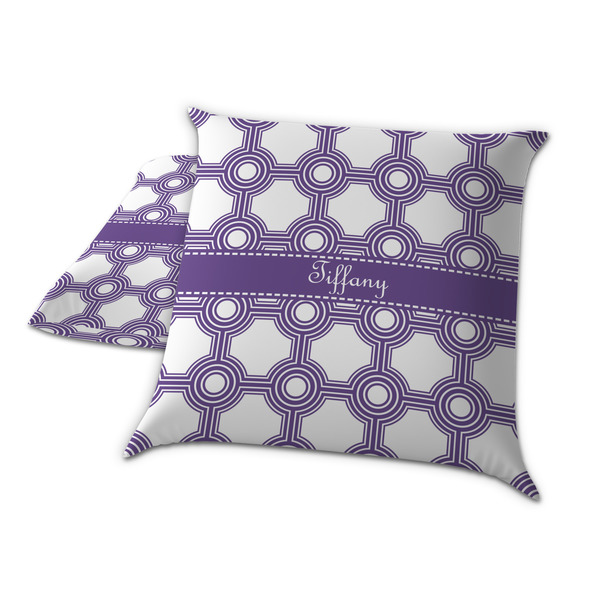 Connected Circles Decorative Pillow Case - TWO