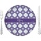 Connected Circles 10" Glass Lunch / Dinner Plates - Single or Set (Personalized)