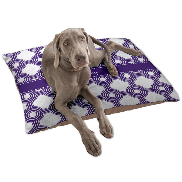 Connected Circles Dog Bed - Large LIFESTYLE