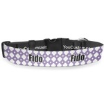 Connected Circles Deluxe Dog Collar - Medium (11.5" to 17.5") (Personalized)