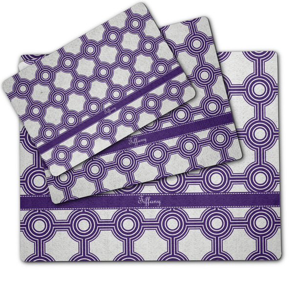 Connected Circles Dog Food Mat - MAIN (sm, med, lrg)