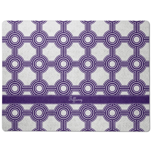 Connected Circles Dog Food Mat - Medium without bowls