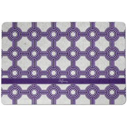 Connected Circles Dog Food Mat w/ Name or Text