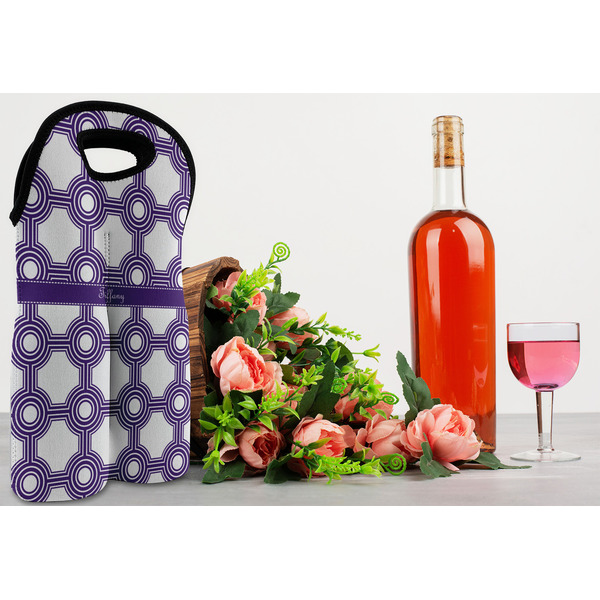 Connected Circles Double Wine Tote - LIFESTYLE (new)