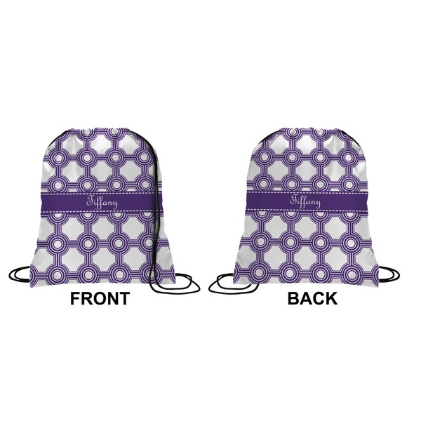 Connected Circles Drawstring Backpack