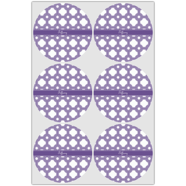 Connected Circles Drink Topper - Large - Set of 6