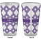 Connected Circles Pint Glass - Full Color - Front & Back Views