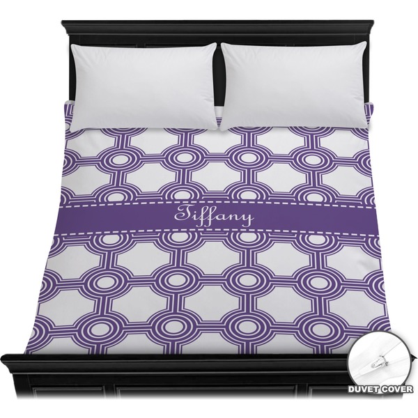 Custom Connected Circles Duvet Cover - Full / Queen (Personalized)