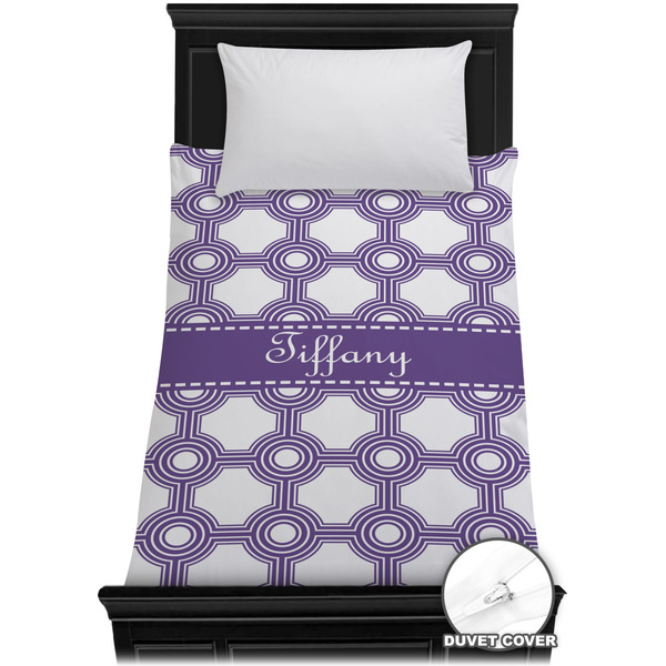 Custom Connected Circles Duvet Cover - Twin XL (Personalized)