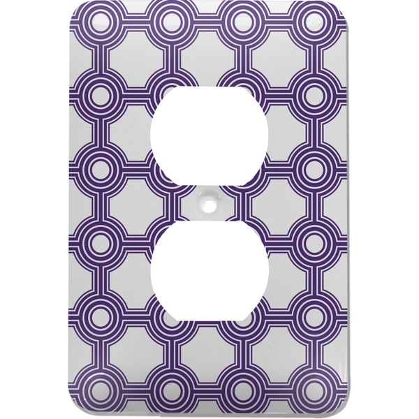 Custom Connected Circles Electric Outlet Plate