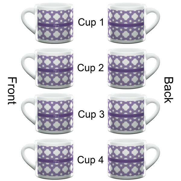 Connected Circles Espresso Cup - 6oz (Double Shot Set of 4) APPROVAL