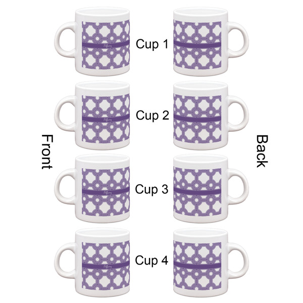 Connected Circles Espresso Cup Set of 4 - Apvl