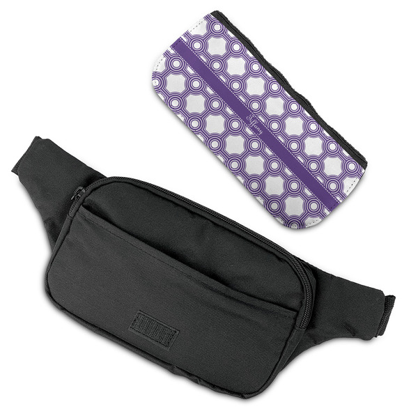 Connected Circles Fanny Packs - FLAT (flap off)